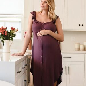 Kindred Bravely Mauve Maternity Labor and Delivery Gown